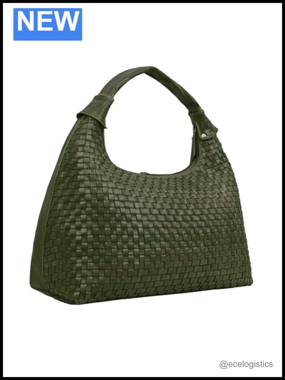 Braided Leather Tote Bag Women Handbag